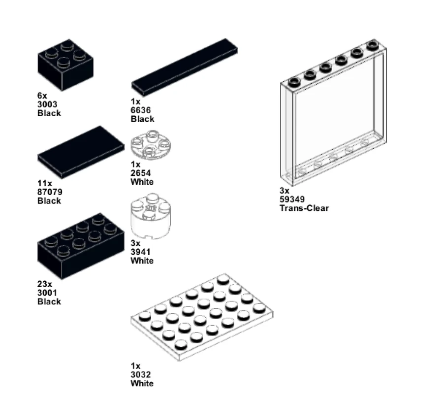 Parts list of Quantego System One